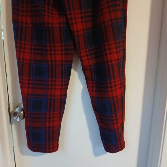 CUDDL Dud Women's Stretch Fleece Plaid Lounge Pants SZ L GUC - Picture 7 of 10
